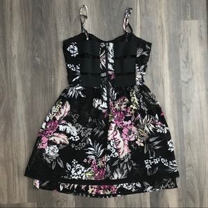 BOGO Vera Wang Floral Dress with Cut Out Back